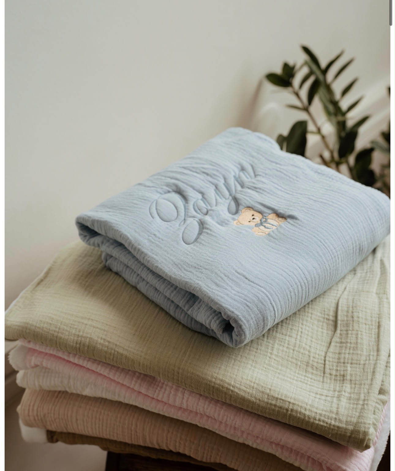 Couverture en gaz de coton